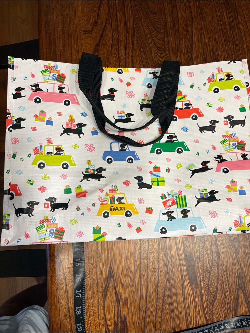 Scout Multicolor Dog & Car Print Tote with Black Handles